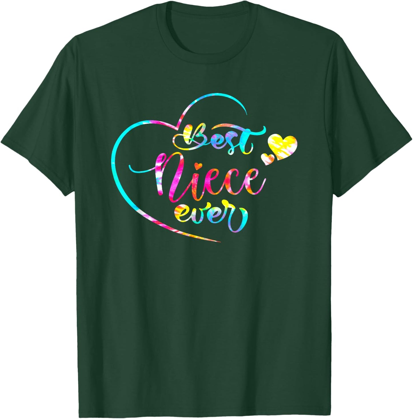 Best Niece Ever Tie Dye From Daughter Son Mom Kids Mothers T-Shirt - T-Shirt | Forest