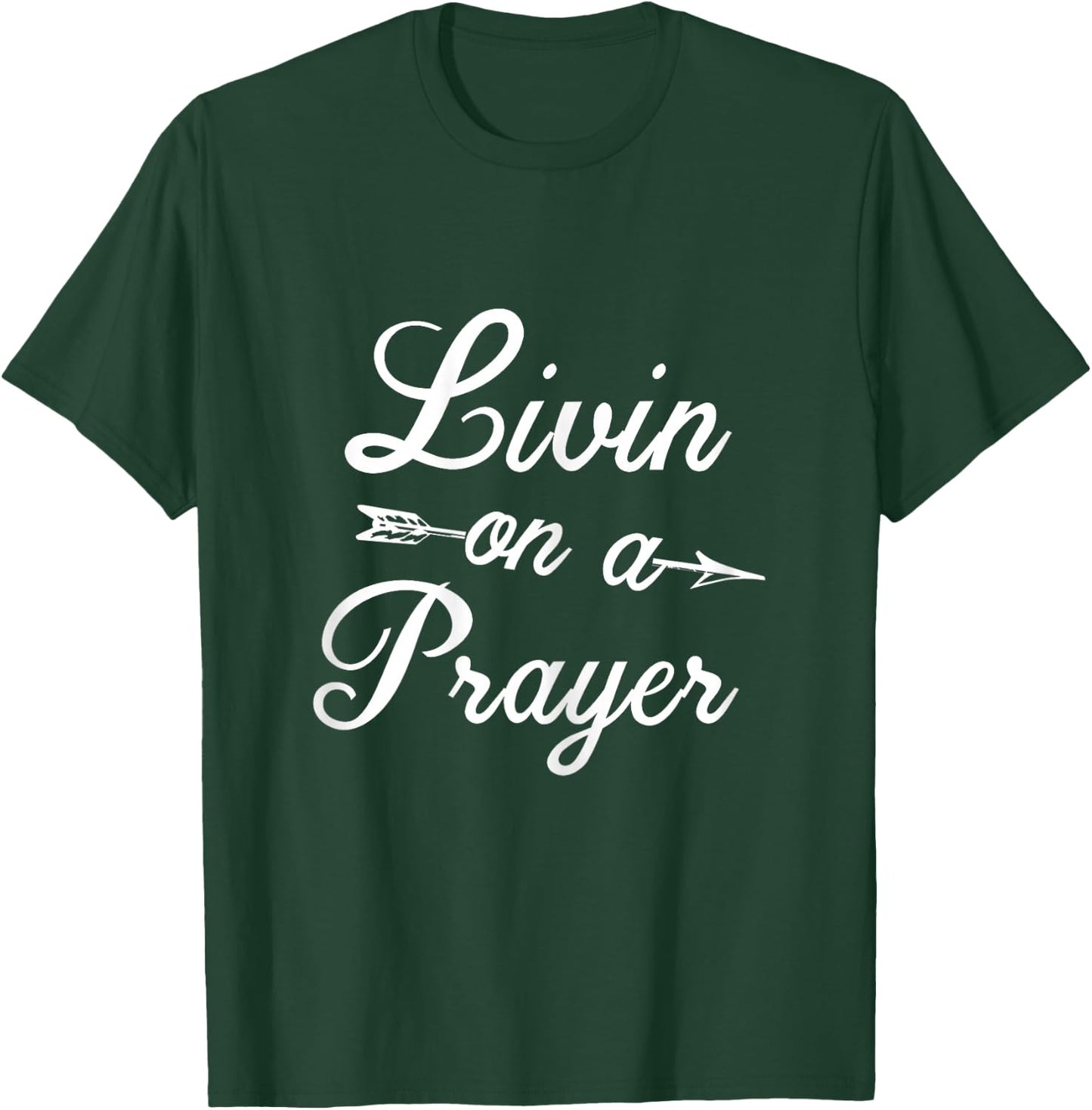 Official Livin On A Prayer T Shirt Women T-Shirt - T-Shirt | Forest