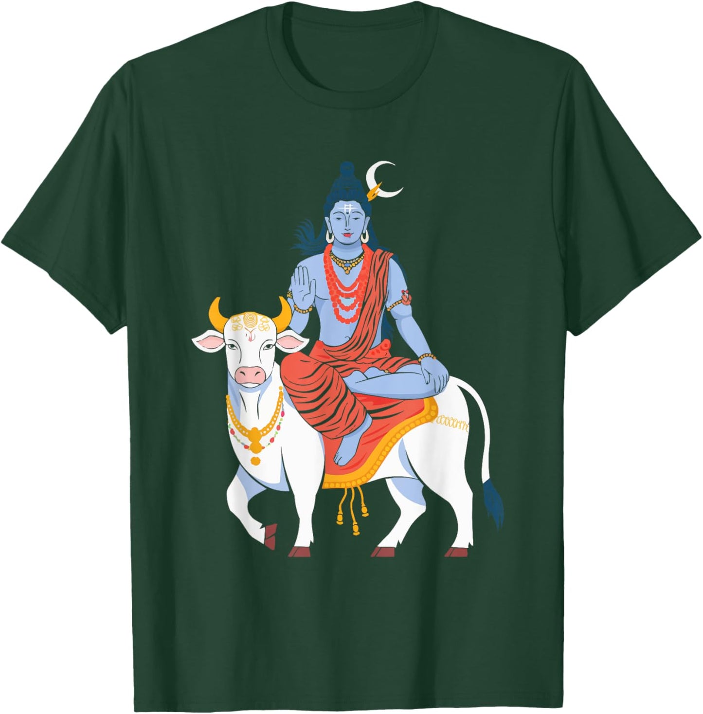 Maha Shivratri Hinduism Hindu Gods Lord Shiva T-Shirt - T-Shirt | Forest