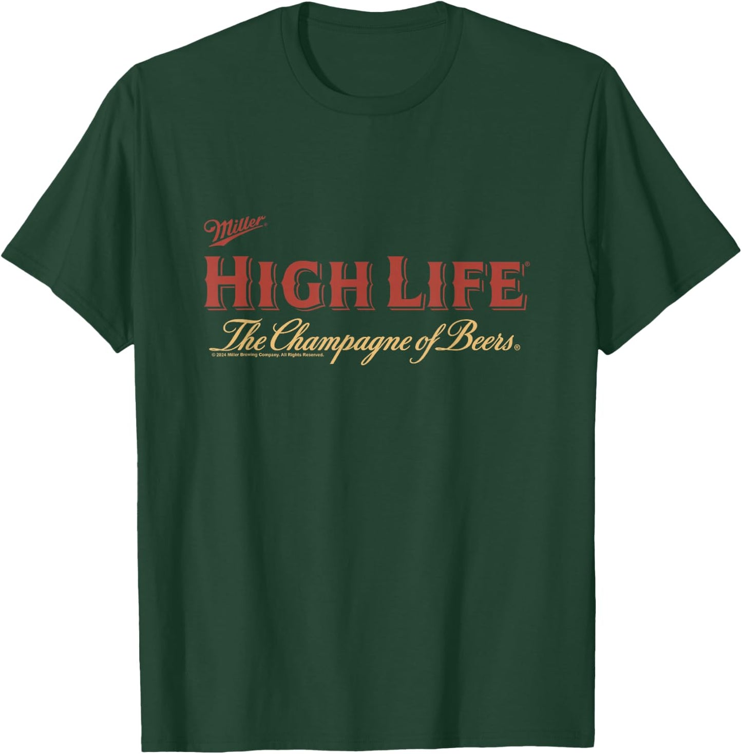 Miller High Life Champagne Of Beers Vintage T-Shirt - T-Shirt | Forest