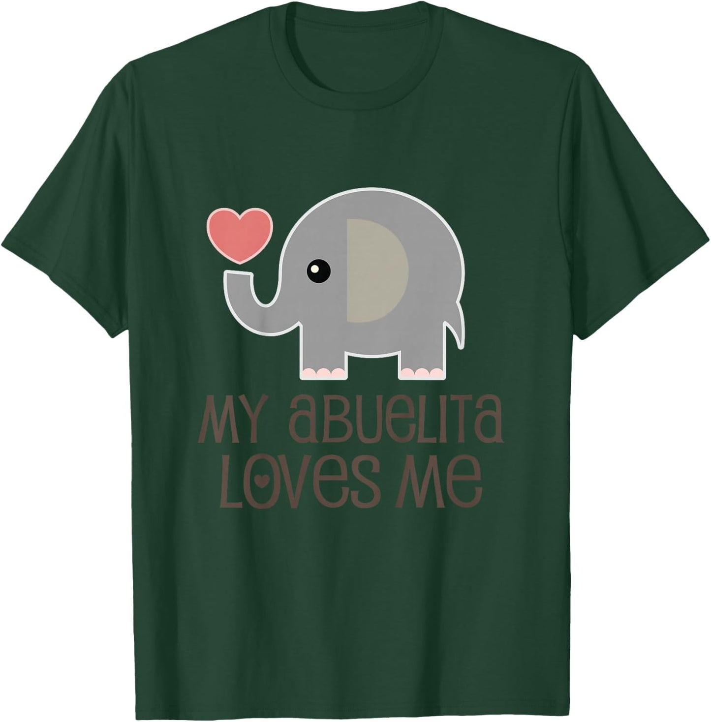 Kids My Abuelita Loves Me Grandchild T-Shirt - T-Shirt | Forest