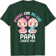 Pink or Blue PAPA Loves You Cute Baby Boy Girl Family T-Shirt - T-Shirt | Forest