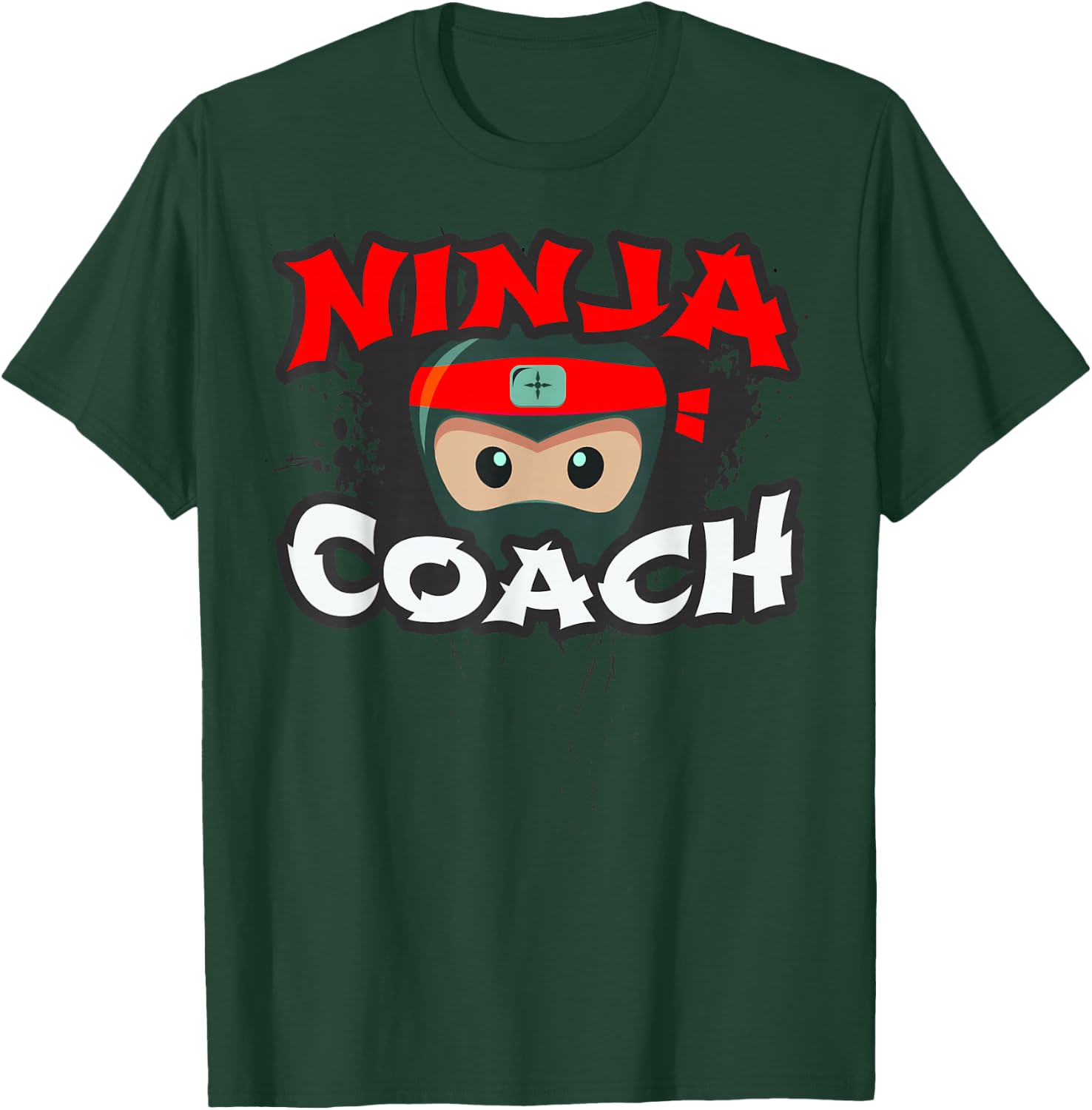 Ninja Coach Multitasking Gym Tot Trainer Motivator Crew T-Shirt - T-Shirt | Forest