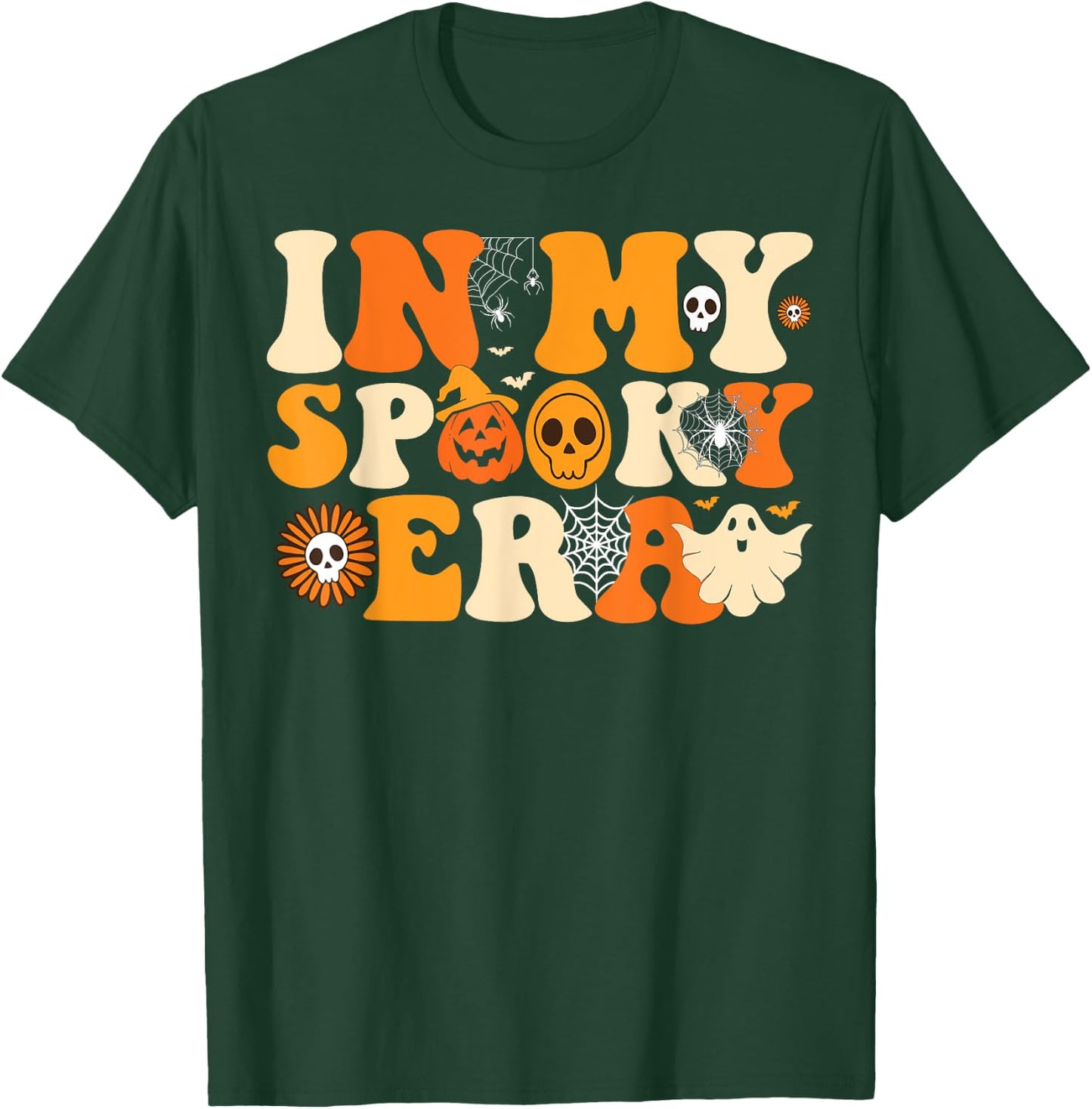 In My Spooky Era Groovy Hippie Halloween Ghost T-Shirt - T-Shirt | Forest