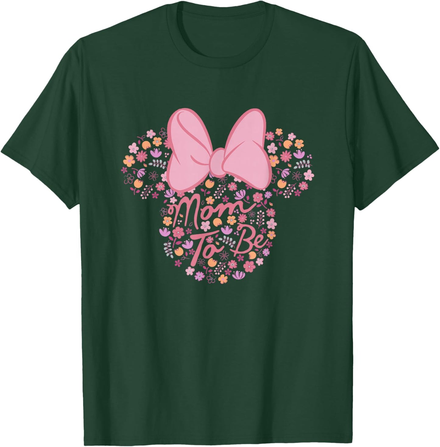 Disney Minnie Mouse Mom to Be Floral Minnie Ears T-Shirt - T-Shirt | Forest