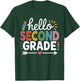 Hello Second Grade Teacher Student 2nd Grade Back to School T-Shirt - T-Shirt | Forest