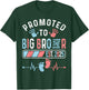 Promoted To Big Brother Est. 2025 Baby Shower Gender Reveal T-Shirt - T-Shirt | Forest