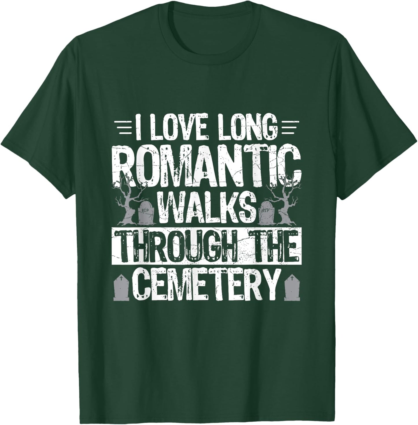 Graveyard Design for a Cemetery Tour Guide T-Shirt - T-Shirt | Forest