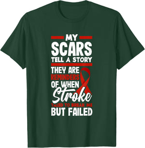 Stroke Survivor Stroke Warrior Apparel & Gifts Stroke Awareness , Black, Small T-Shirt - T-Shirt | Forest