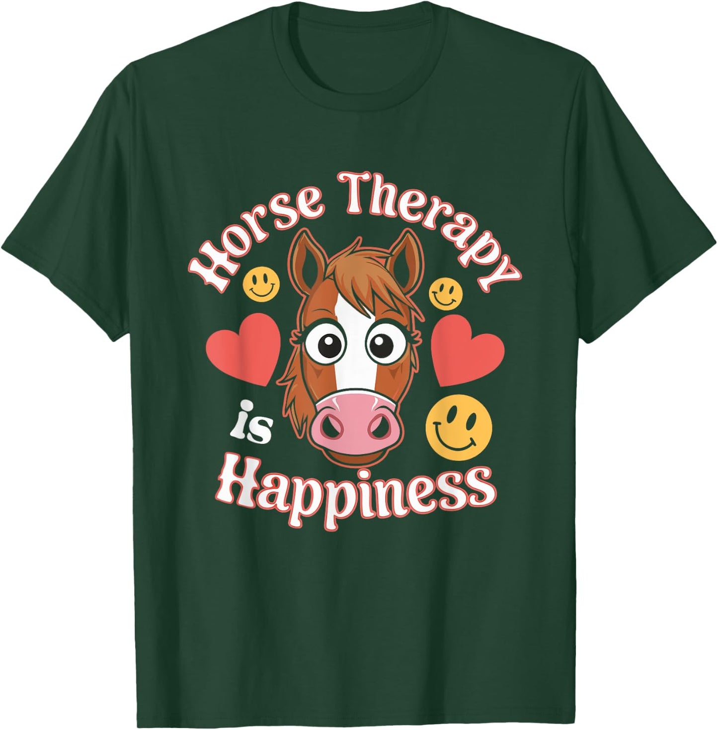 Funny Therapeutic Riding Equine Assisted Therapy Healing T-Shirt - T-Shirt | Forest