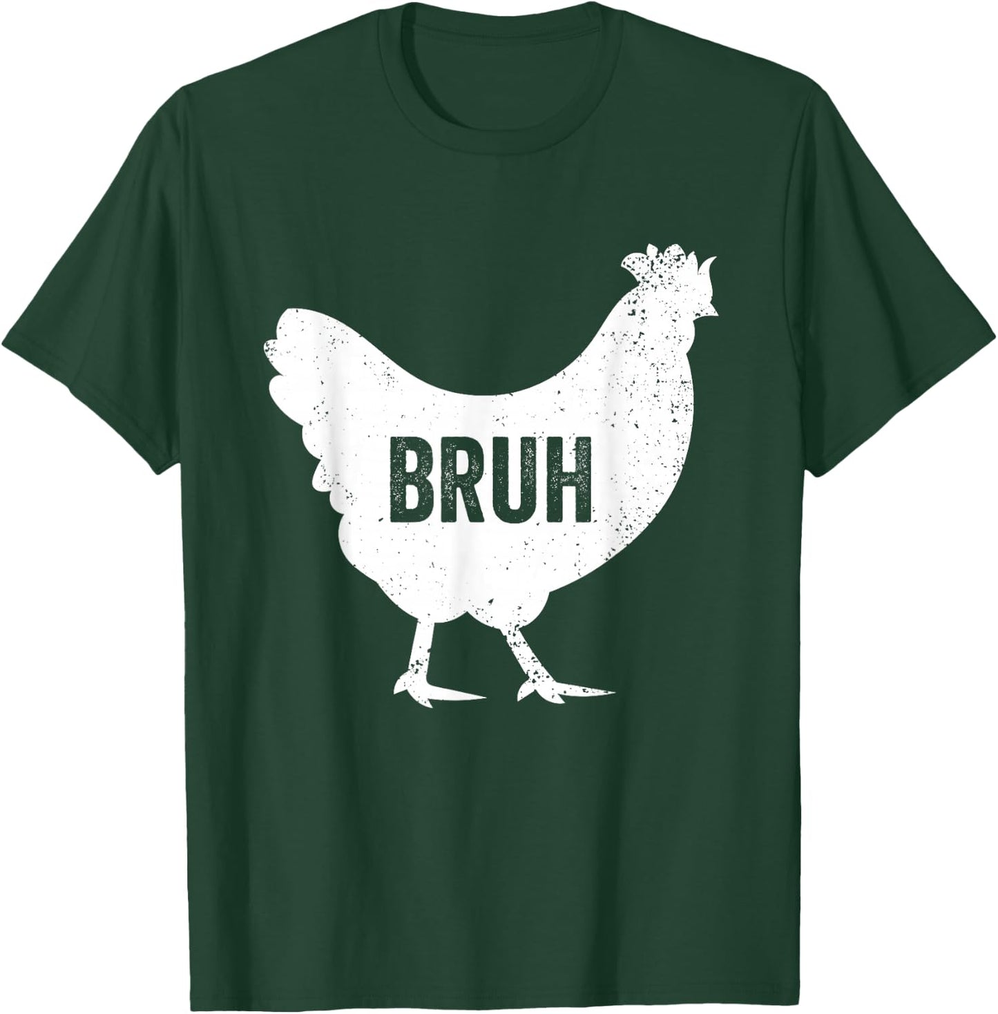 Bruh Chicken Lover Bruh Meme Funny Teens Boys Farming T-Shirt - T-Shirt | Forest