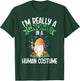 I'm Really A Gnome In A Human Costume Dwarf Garden Gnome T-Shirt - T-Shirt | Forest