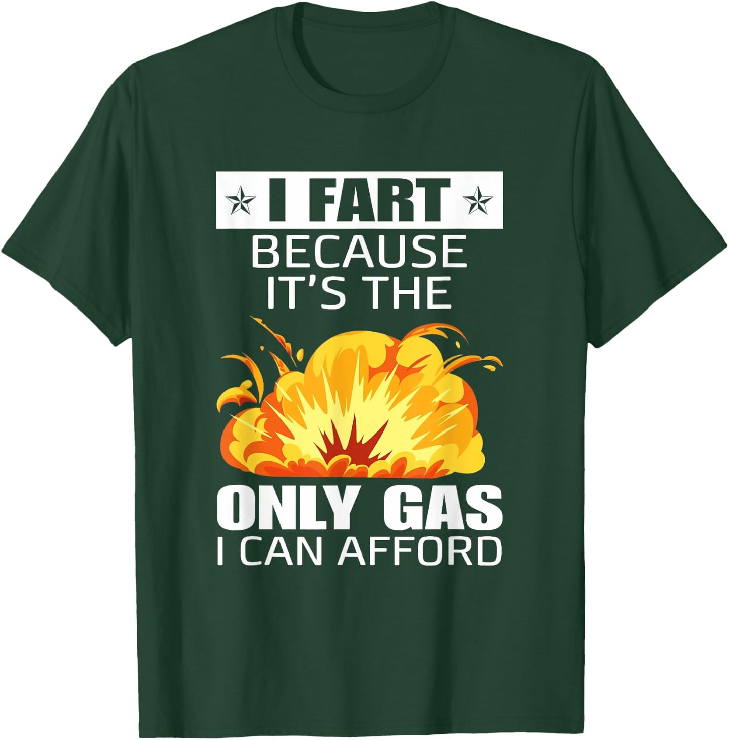 I Fart Because It's The Only Gas I Can Afford Hilarious T-Shirt - T-Shirt | Forest
