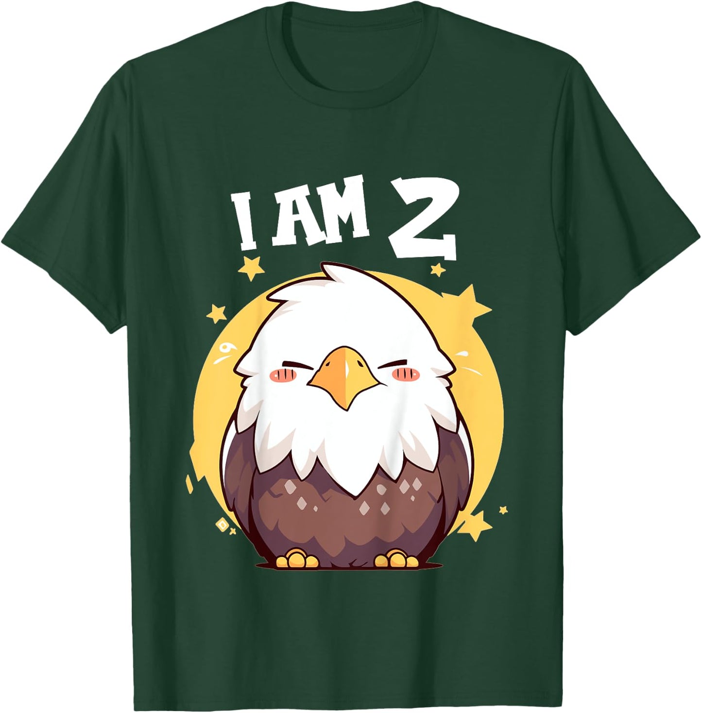 2 Years old 2 birthday Bald Eagles Boy Girl Bald Eagle T-Shirt - T-Shirt | Forest
