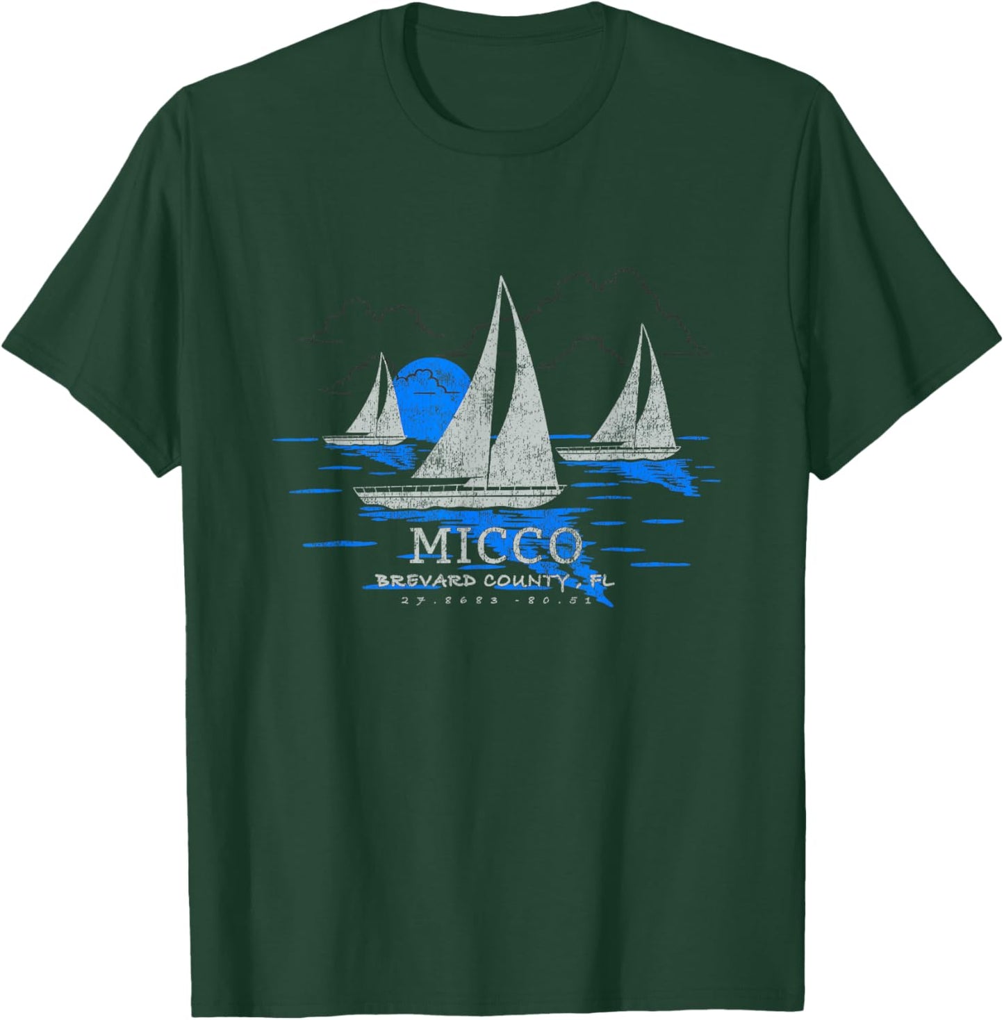 Micco Florida Yachting Souvenir Micco T-Shirt - T-Shirt | Forest