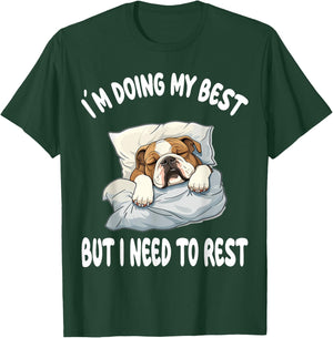 English Bulldog Official Sleepshirt Pajamas Nightgown Women Girls Kids T-Shirt - T-Shirt | Forest