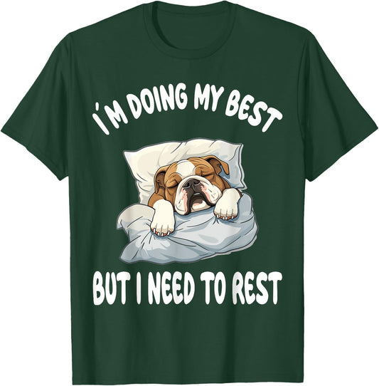 English Bulldog Official Sleepshirt Pajamas Nightgown Women Girls Kids T-Shirt - T-Shirt | Forest