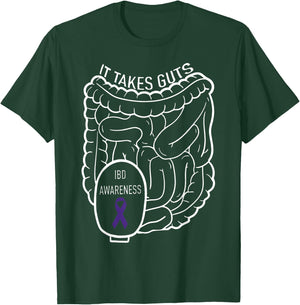 Gastroenterologist Gastro Design Women IBD Ostomy It Takes Guts Ostomy Awareness Chronic Illness , Small, Black T-Shirt - T-Shirt | Forest
