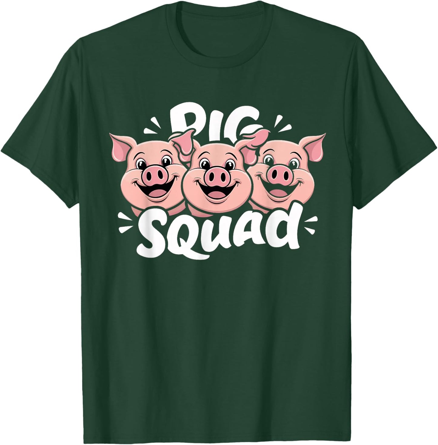 Pig Squad Design for Pig Lover Stuff | Cool Pig T-Shirt - T-Shirt | Forest