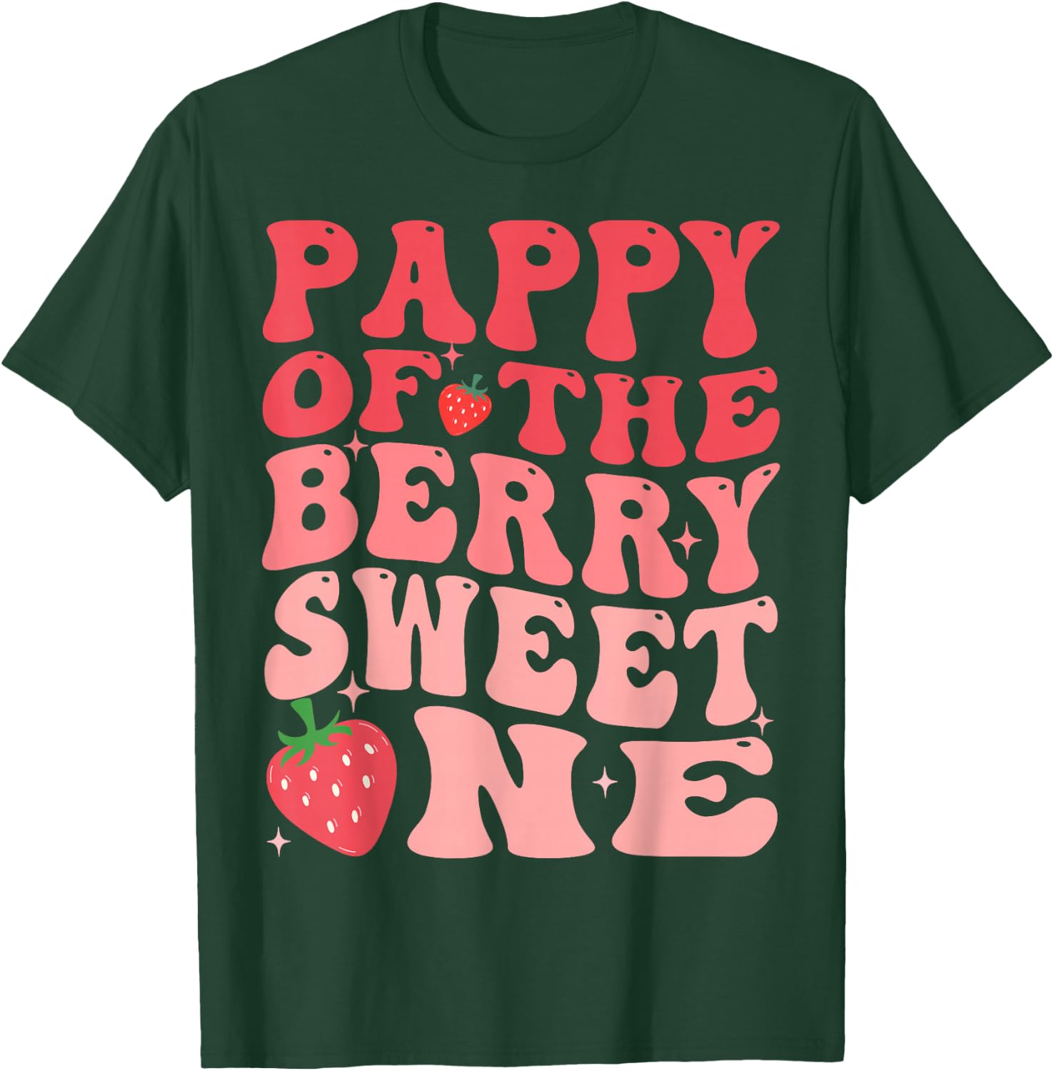 Pappy Of The Berry Sweet One 1st Birthday Strawberry T-Shirt - T-Shirt | Forest