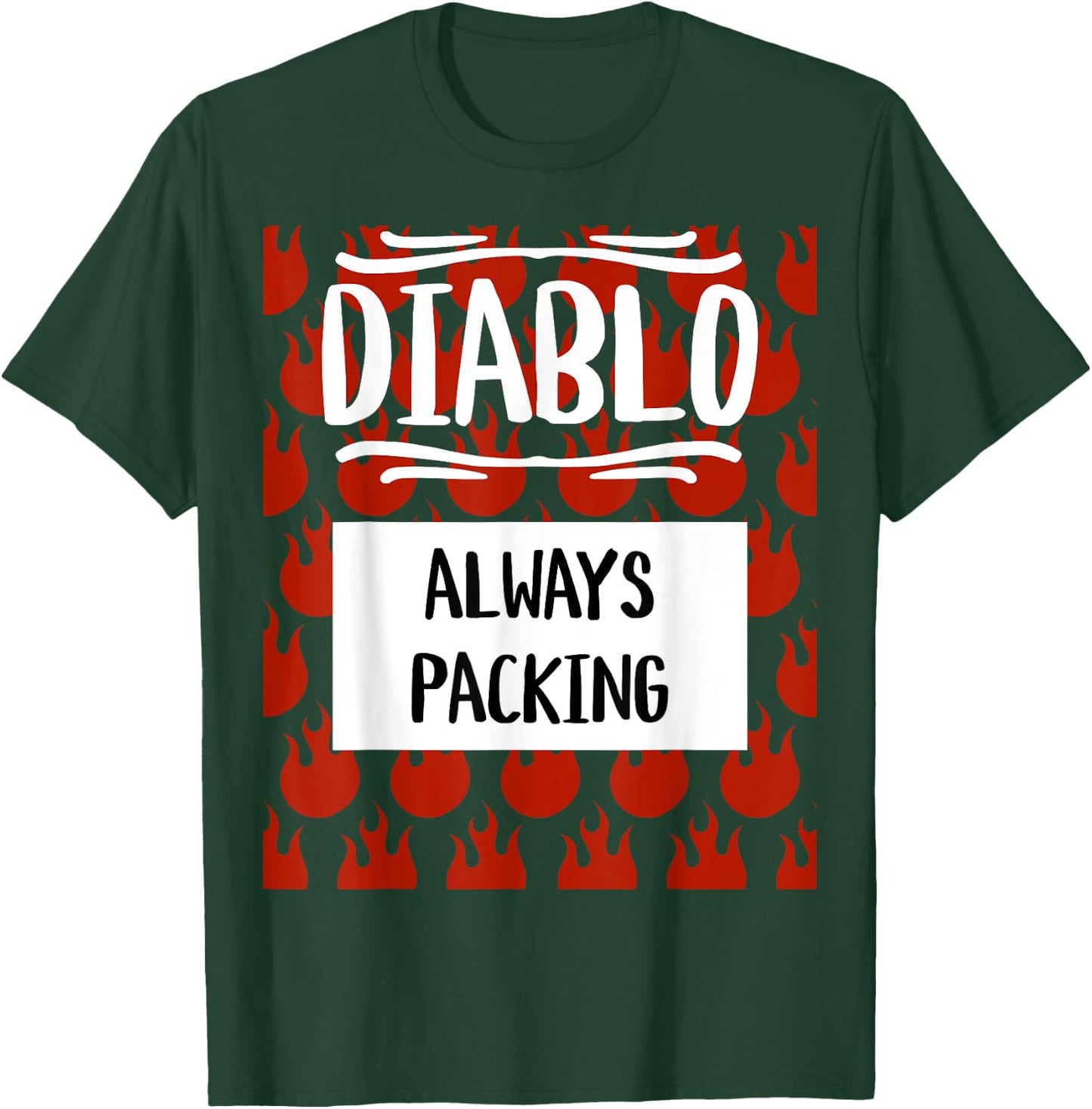 Diablo Hot Sauce Packet Group Halloween Costume Matching T-Shirt - T-Shirt | Forest