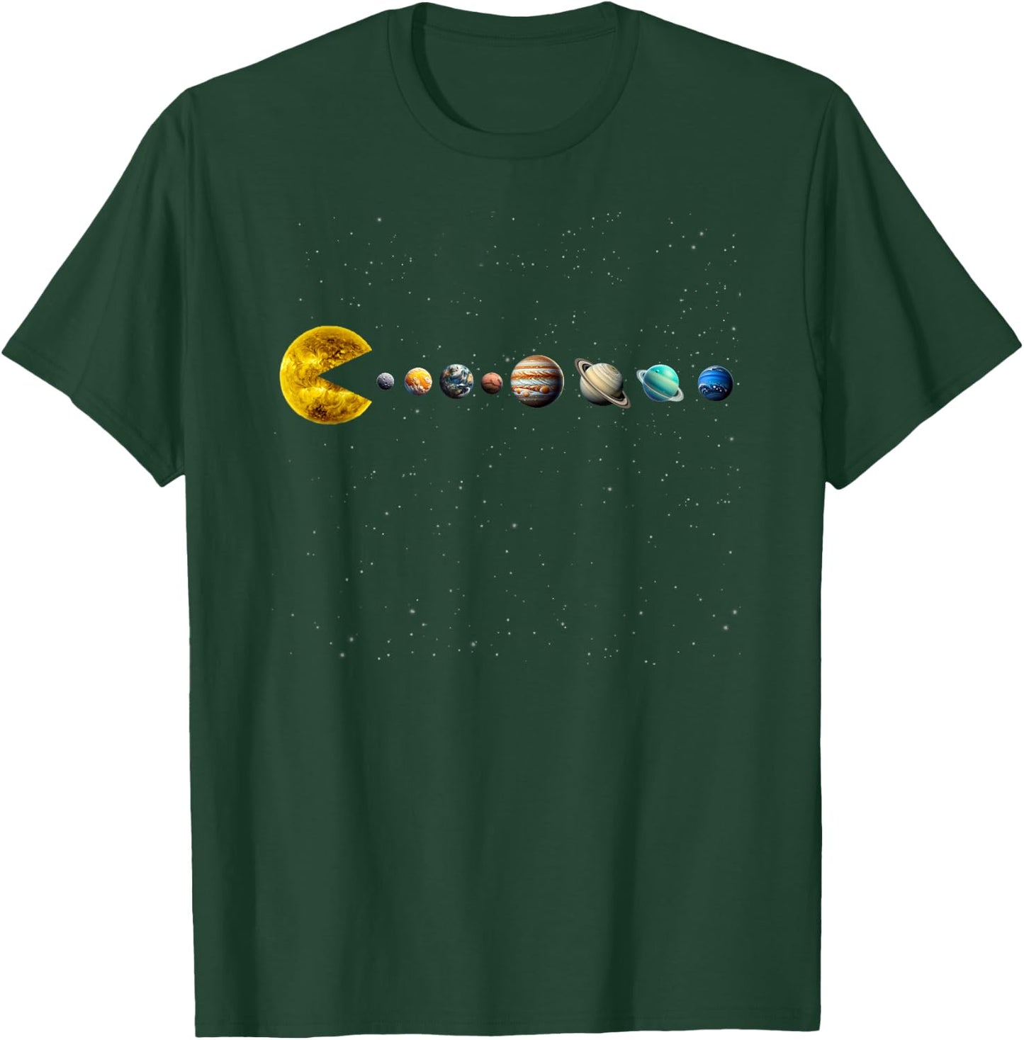 Funny Solar System - Astronauts Space Video Games T-Shirt - T-Shirt | Forest