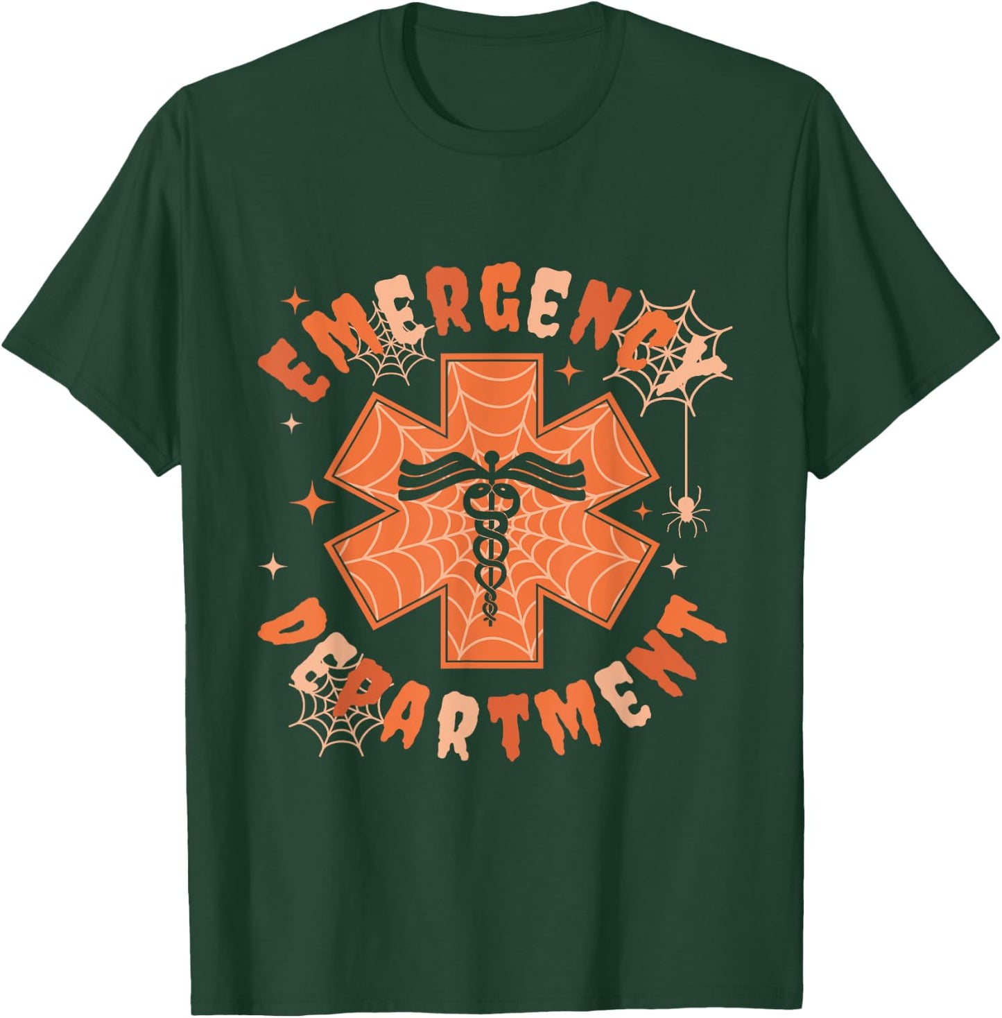 Emergency Department Halloween Emergency Room Nursing Nurse T-Shirt - T-Shirt | Forest