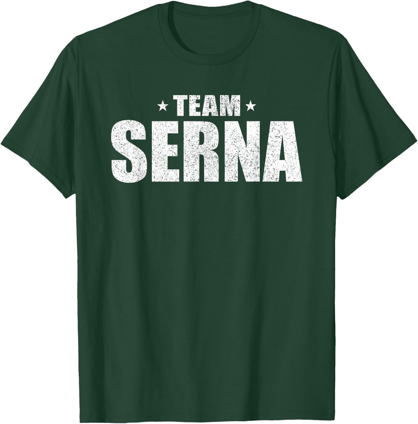 Serna Surname Team Costume Retro Hispanic Spanish Family T-Shirt - T-Shirt | Forest