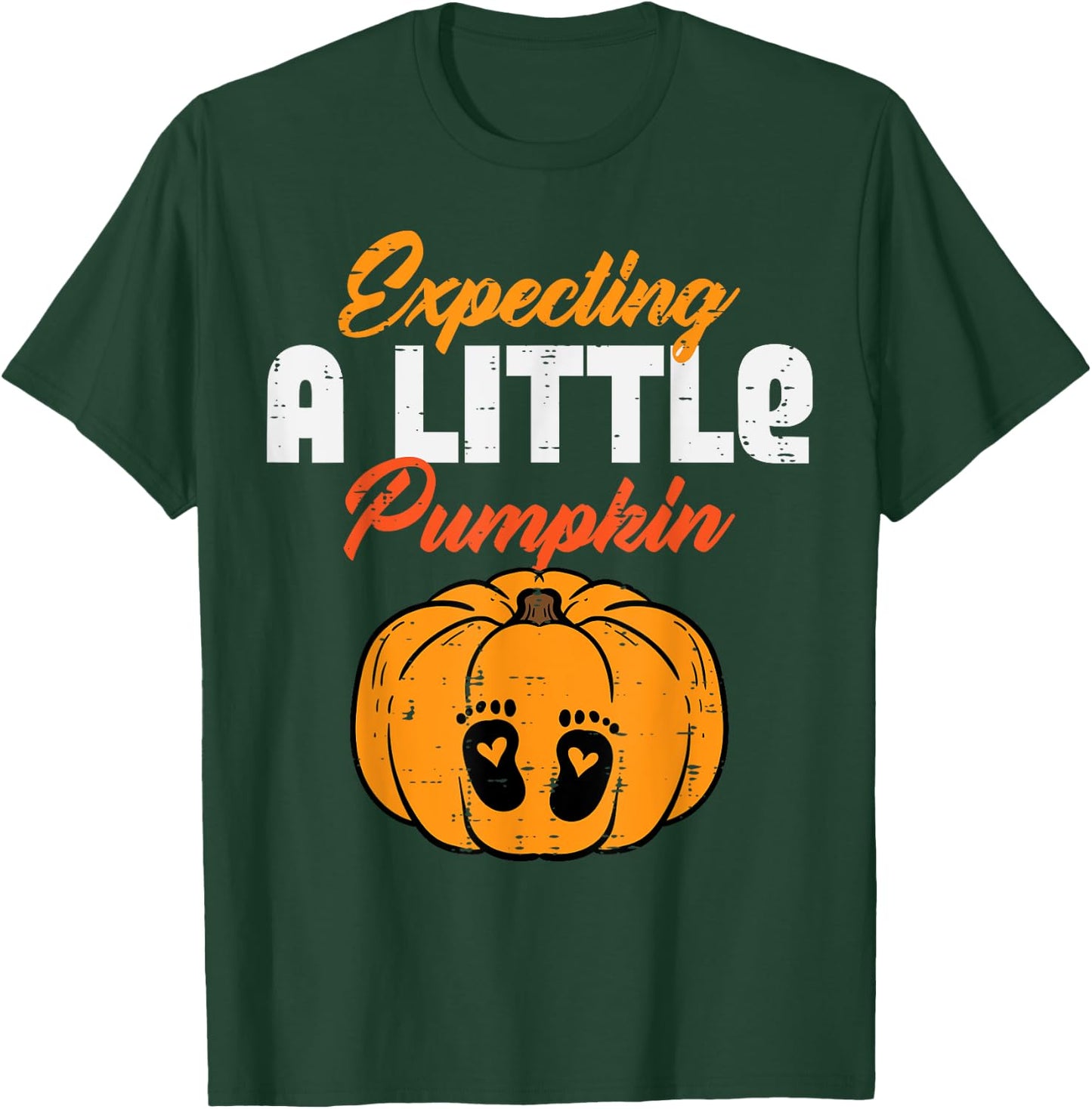 Halloween Expecting Little Pumpkin Pregnancy Announce Women T-Shirt - T-Shirt | Forest