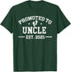 Promoted to Uncle 2025 Gifts First Time Uncle 2025 T-Shirt - T-Shirt | Forest