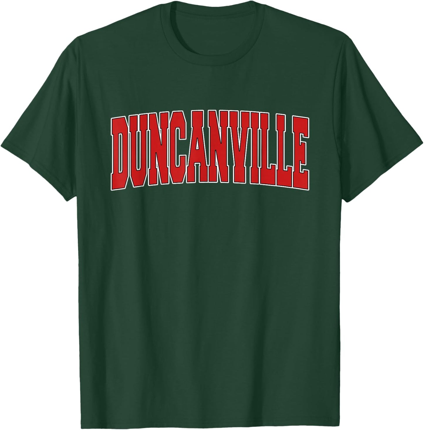 DUNCANVILLE TX TEXAS Varsity Style USA Vintage Sports T-Shirt - T-Shirt | Forest