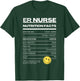 ER Nurse Nutrition Facts ER Nurse T-Shirt - T-Shirt | Forest
