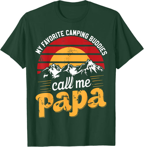 Camping Buddies Call Papa Humor Dad Grandpa Father's Day