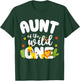 Aunt of the Wild One Zoo Birthday Safari Jungle Animal T-Shirt - T-Shirt | Forest