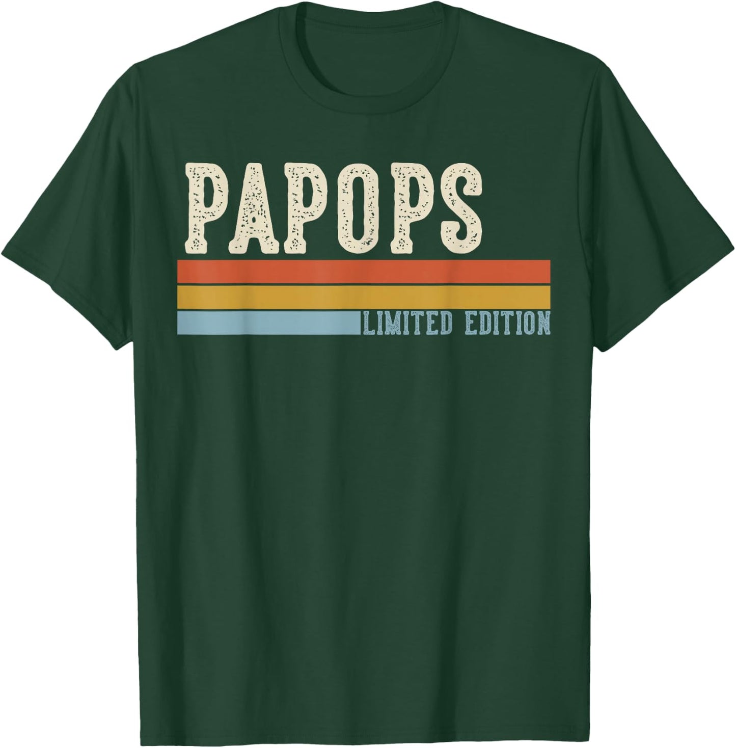 PAPOPS Vintage Grandpa Retro Fathers Day T-Shirt - T-Shirt | Forest