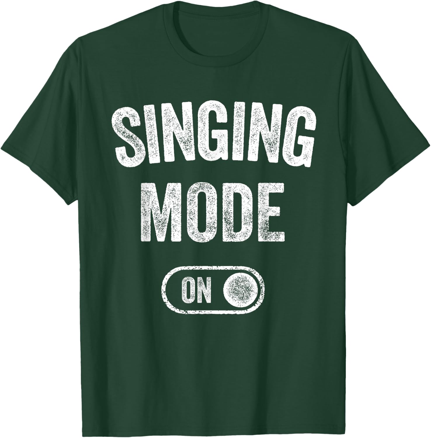 Singing Mode On Funny Singer Gift Karaoke Music Vocalist T-Shirt - T-Shirt | Forest