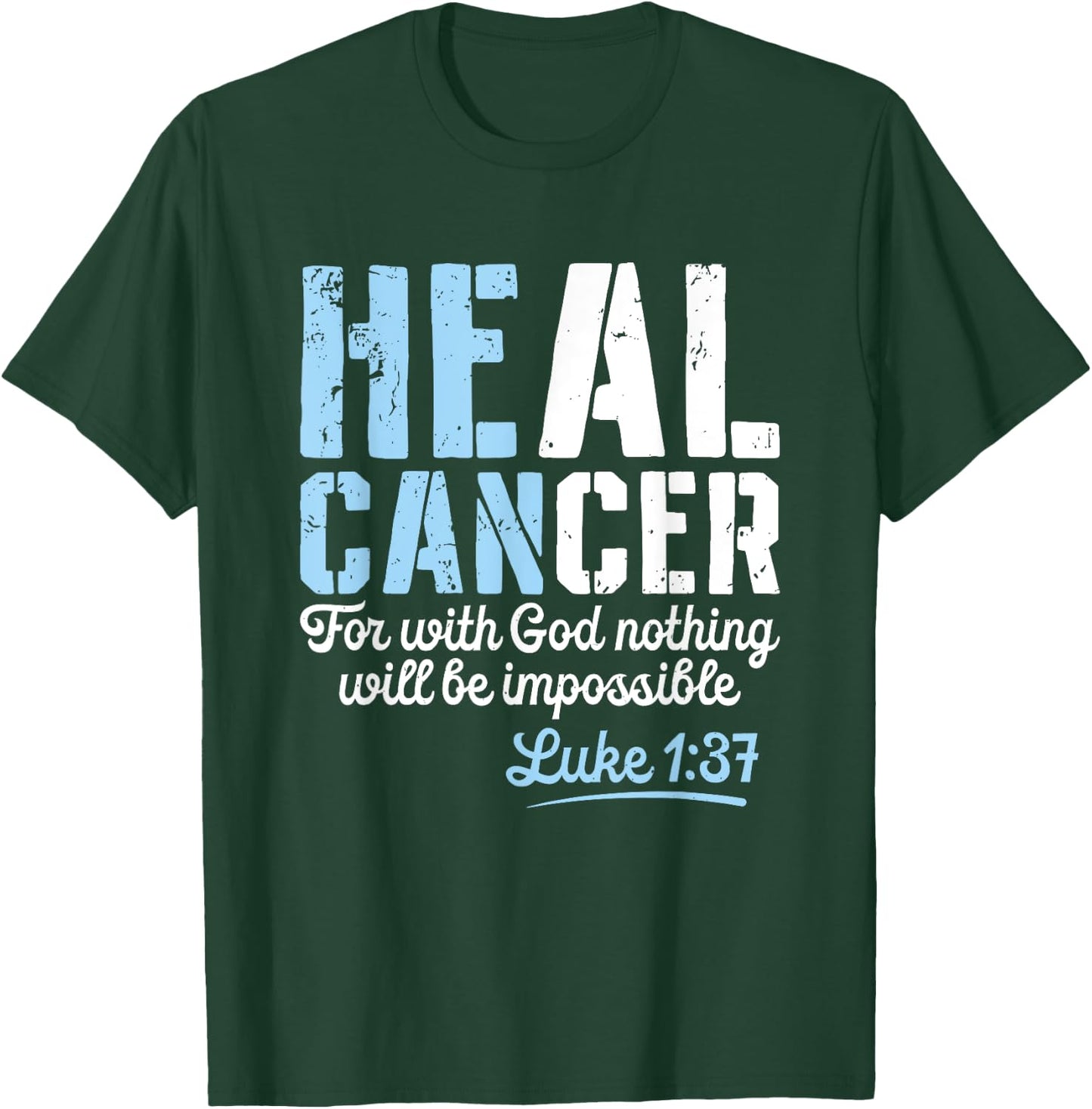 My God is Stronger Than Prostate Cancer Survivor T-Shirt - T-Shirt | Forest