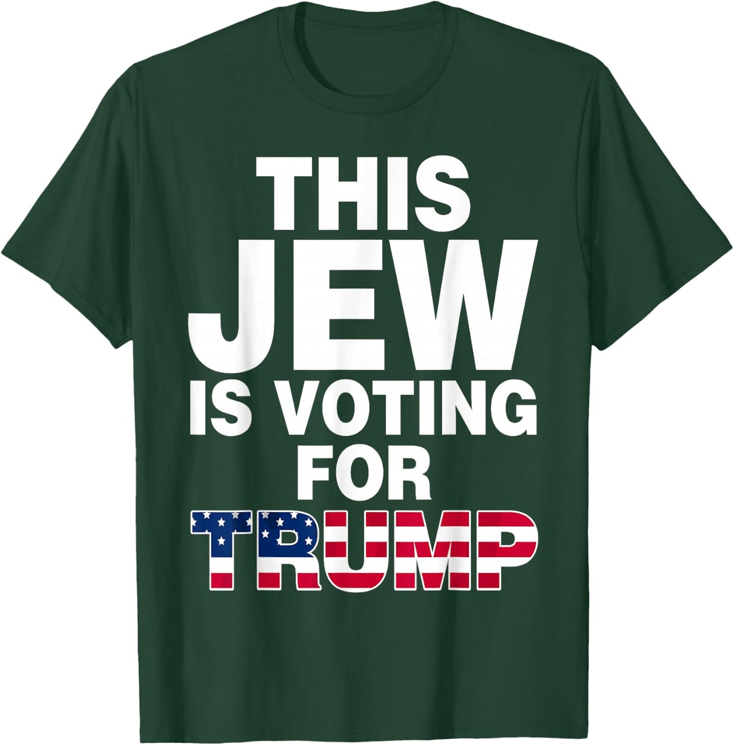 Jewish Trump Voter Republican Israel Donald Trump 2024 T-Shirt - T-Shirt | Forest