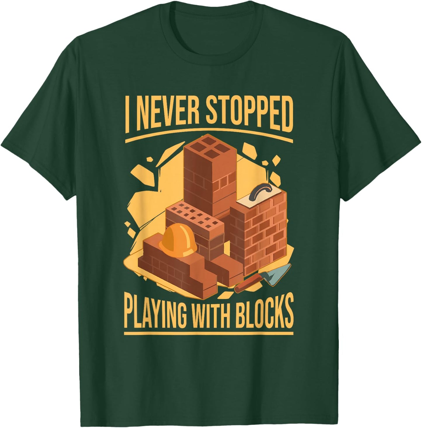 Bricklayer Masonry T-Shirt - T-Shirt | Forest