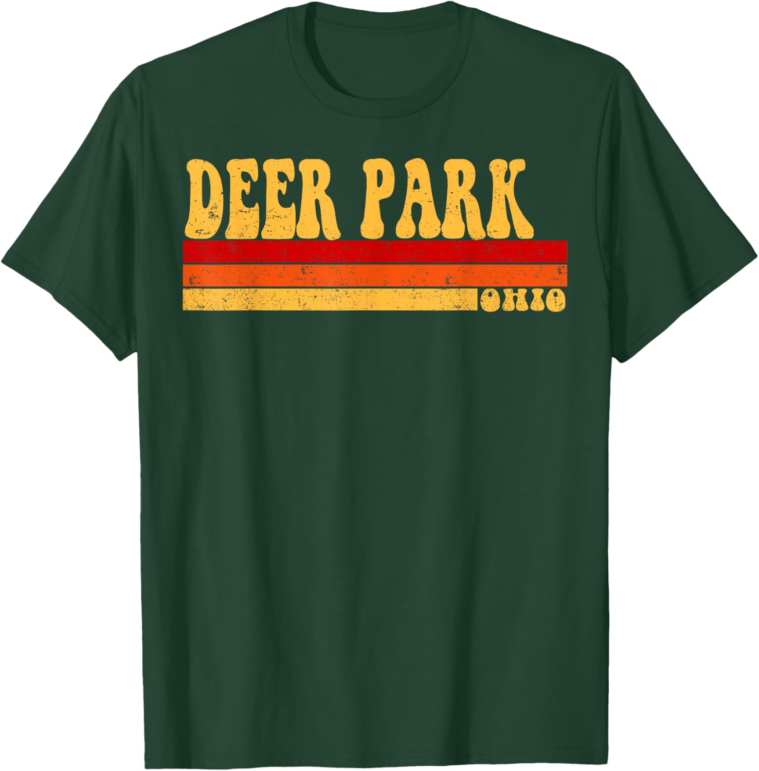 DEER PARK Ohio City Vintage Roots Retro Design 70s 80s T-Shirt - T-Shirt | Forest