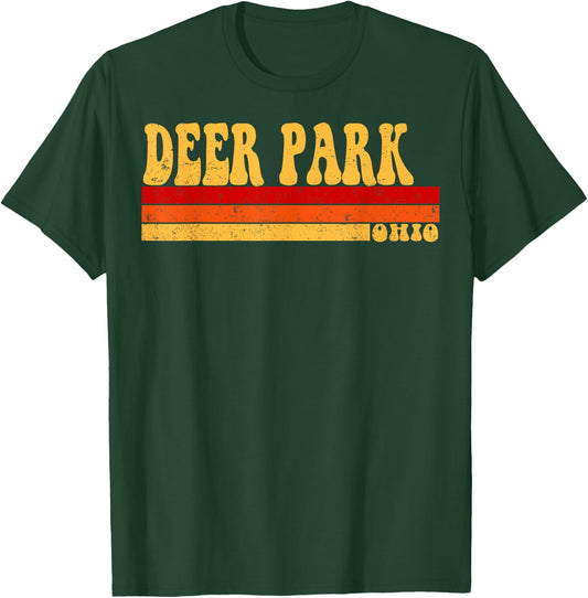 DEER PARK Ohio City Vintage Roots Retro Design 70s 80s T-Shirt - T-Shirt | Forest