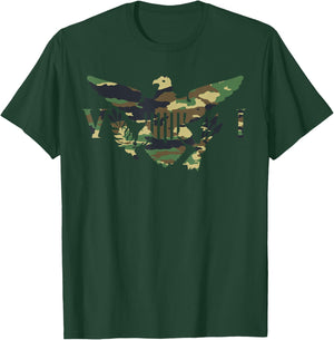 Virgin Islands Army Camo Flag T-Shirt - T-Shirt | Forest