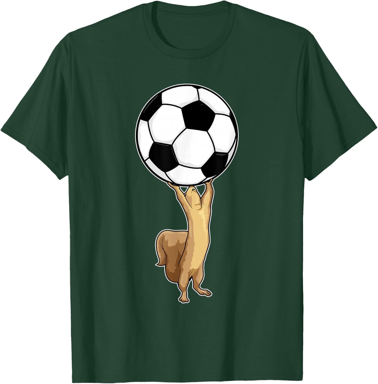 Squirrel Soccer player Soccer Sports T-Shirt - T-Shirt | Forest
