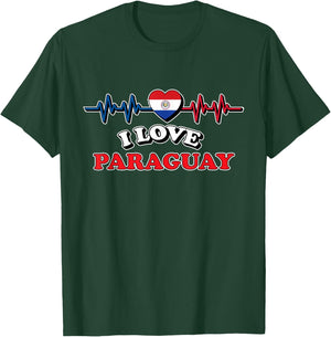 I Love Paraguay Trip Travel Matching Family Vacation T-Shirt - T-Shirt | Forest