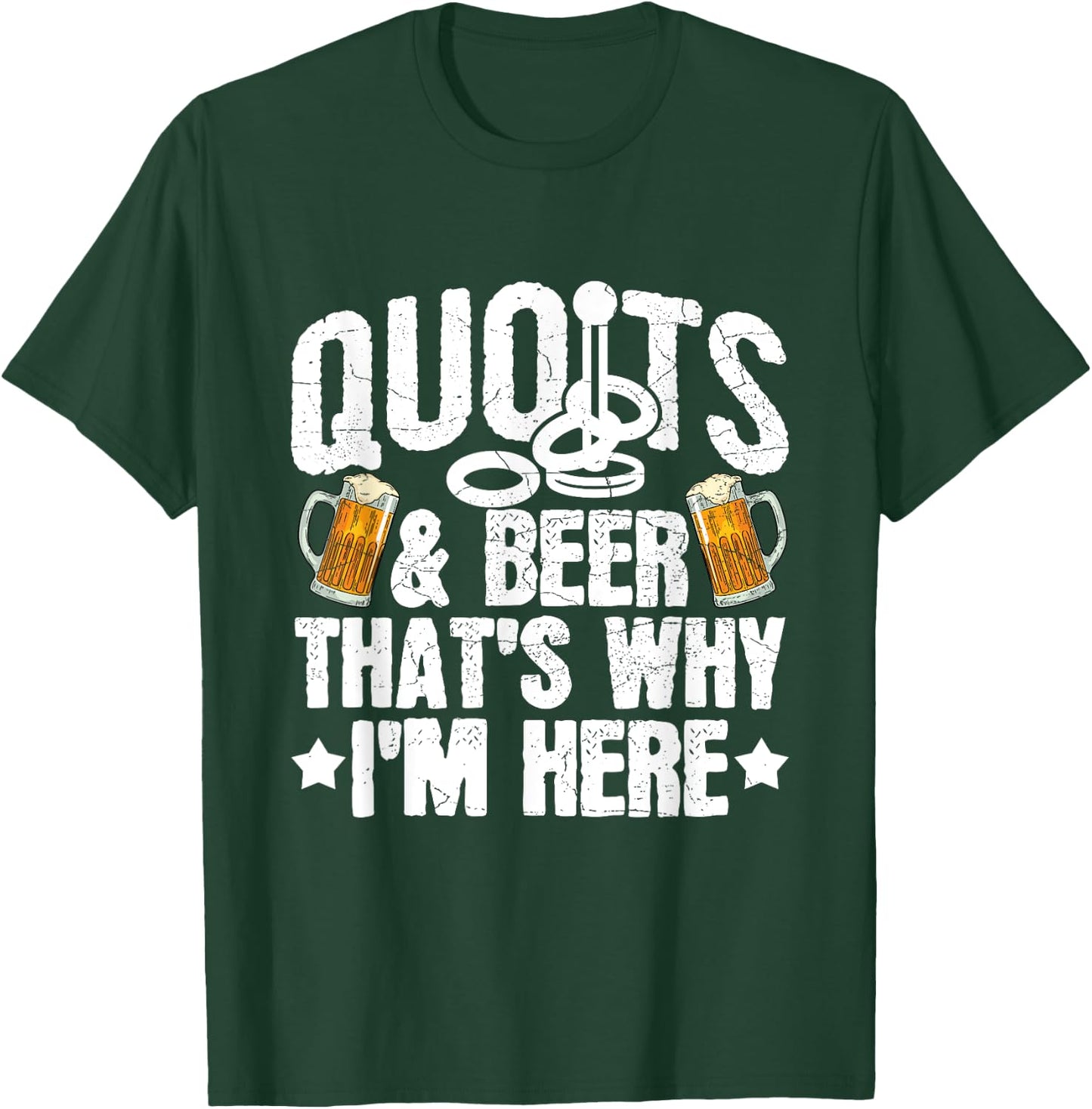 Quoits Athletics and Quoits Quote Design for a Quoits lover T-Shirt - T-Shirt | Forest