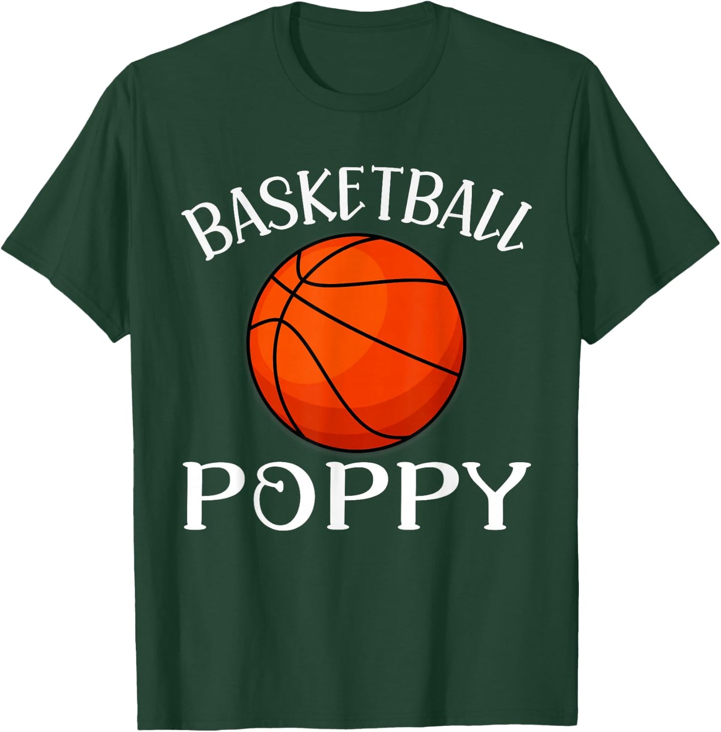 Basketball Poppy Basketball Player T-Shirt - T-Shirt | Forest