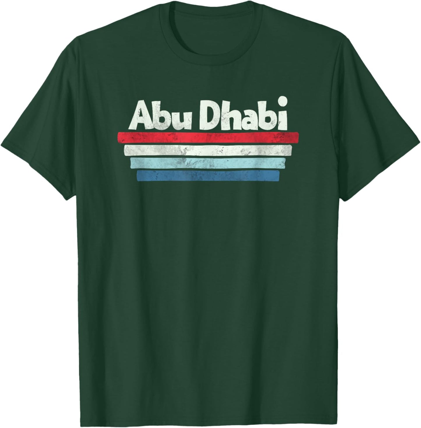 Vintage Retro 70s 80s Abu Dhabi T-Shirt - T-Shirt | Forest