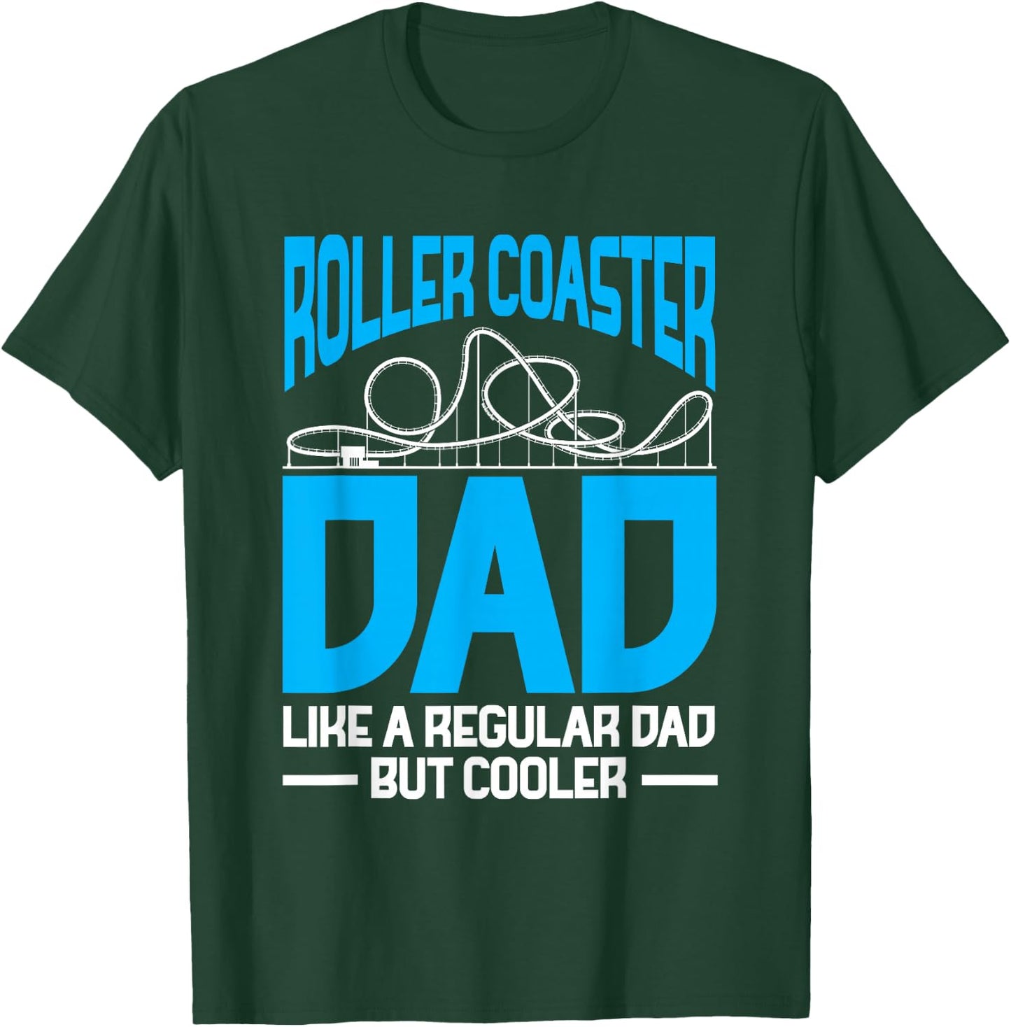 Roller Coaster Dad Amusement Park Family Coaster Daddy T-Shirt - T-Shirt | Forest