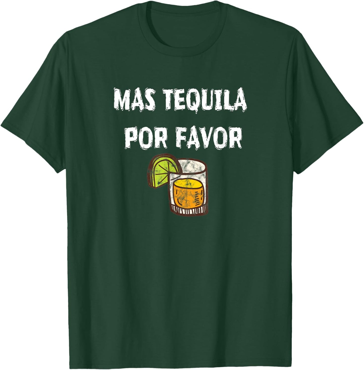 Mas Tequila Por Favor Party Alcohol Liquor Beach Pool Travel Women T-Shirt - T-Shirt | Forest