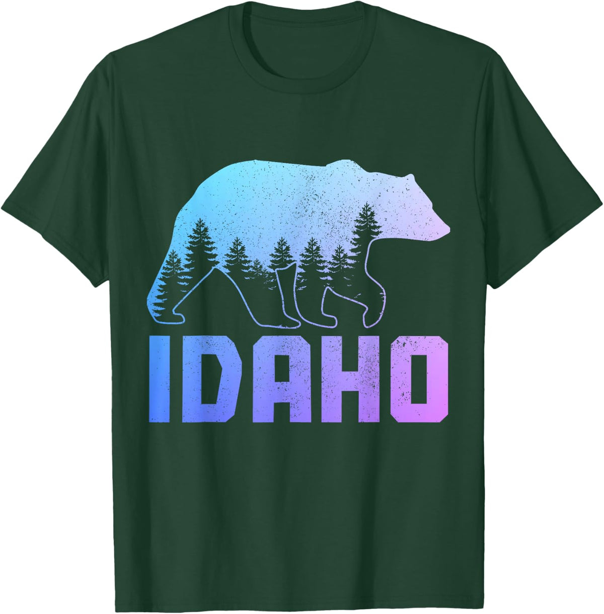 Idaho Bear Grizzly Pride Outdoor Hiking Nature Vintage T-Shirt - T-Shirt | Forest